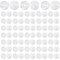 TOAOB 120 Sets Druckknöpfe aus Kunststoff 7mm Transparent für Zubehör Nähen Kleidung DIY Basteln Scrapbooking