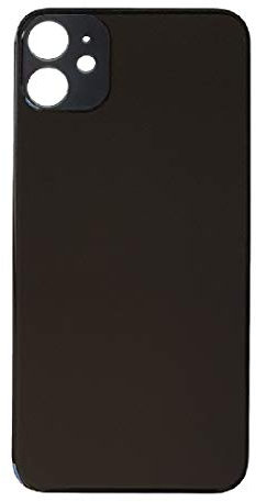 Smartex® Backcover Glas kompatibel mit iPhone 11 | Glas Rückseite Ersatz (Schwarz)
