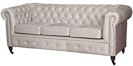 jvmoebel Chesterfield Sofagarnitur 3+2 Oxford Couch Polster Set Sofas Couchen Neu
