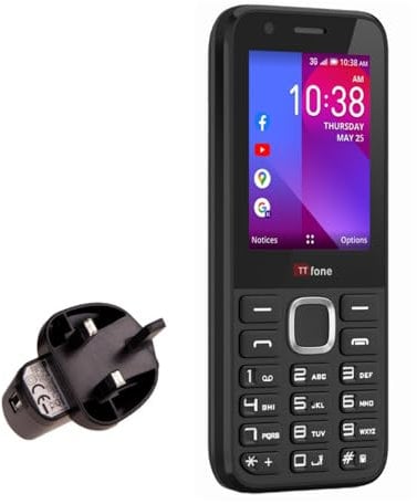 TTfone TT240 - Teléfono móvil Simple y fácil de Usar - 3G KaiOS Feature Smartphone (con Cargador de Red)