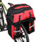 Wildken 3 in 1 Fahrradtasche, 70L Gepäckträgertasche für Fahrrad, Wasserdicht Fahrradgepäckträgertasche hinten, Multifuktional Fahrrad Satteltasche, Refklektierend Seitentasche, mit Regenschutz(Rot)
