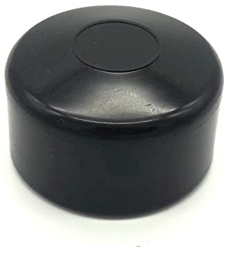 Kappe Abdeckung Zaun Abdeckkappe Zaunpfosten Pfosten Maschenzaun Zubehör Rund. (Schwarz 48 mm 10 Stück)