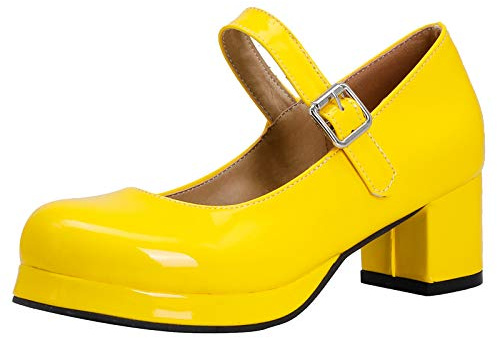 CUTEHEELS Damen Pumps mit Blockabsatz Pumps mit Hohem Absatz