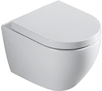 VEREG VEROSAN Wand-WC Set RIVO, spülrandlos, inkl. WC-Sitz, weiß