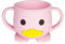nohlerlife Tasse d'apprentissage en silicone, tasse de sevrage à LED pour bébé avec double poignée, tasse ouverte pour bébé, incassable, 200 ml, 6 mois et plus (Cup-Rose)