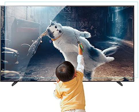 XQHD 60/65 Pulgadas Protector de Pantalla de TV, Película Antirreflejo Filtro De Luz Antirreflejos Alivia La Fatiga Ocular, para Led, LCD, Pantalla,Matte-60in(1338X756) mm