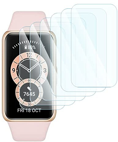 KARYLAX - [Pack x6 Film de Protection d'écran, Film Protecteur 100% Transparent pour HUAWEI WATCH FIT NEW Montre connectée