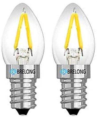 JZX Frigorifero LED Light E12 110V 1 E14 220V Frigorifero Bubble C7 / T22 / T23 / T25 Lampadina LED Decorativa (5 Pezzi) (Color : White, Size : E14)
