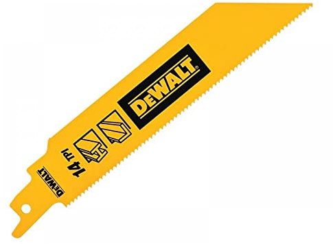 Bi-Metall Hochmetall-Säbelblatt, 152 mm x 14 TPI (5 Stück)