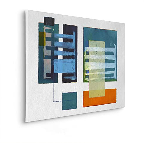 Komar Keilrahmenbild im Echtholzrahmen - Assembling a Network - Größe 60 x 90 cm - Wandbild, Kunstdruck, Wanddekoration, Design, Wohnzimmer, Schlafzimmer