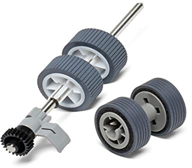 YANZEO PA03656-0001 PA03656-E976 PA03656-E958 Brems- und Pick-Rolle mit Welle Kompatibel mit Scanner iX500 ix1500