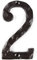 STCREE Numeri civici in ghisa 14,5 cm numeri casella postale numeri indirizzi per caselle postali appartamenti, hotel, porta e camera (2)