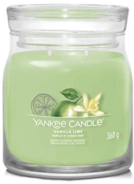 YANKEE CANDLE CANDELA MEDIA SIGNATURE VANILLA LIME