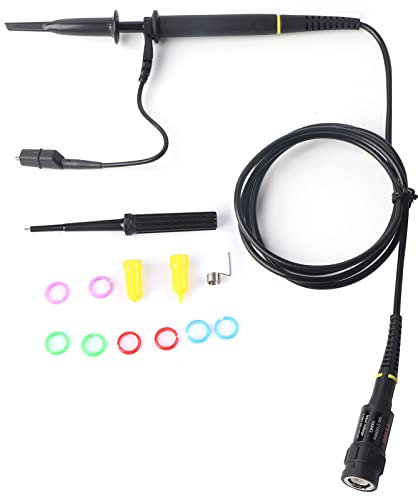 Sonda Per Oscilloscopio da 100 MHz, Kit Sonda Per Oscilloscopio T3100 X100 Sonda a Clip Per Oscilloscopio Ad Alta Tensione Compatibile con Tutti Gli Oscilloscopi con Interfaccia Bnc