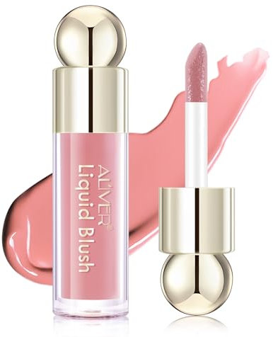 Liquid Blush, 7,5 ml, Velvet Liquid Blush Smooth Cream Rouge, wasserdicht, leicht, natürlich aussehend, glatt, natürlich, langanhaltend, flüssig, Rouge, 1 Stück