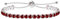Uloveido Einstellbare Tennis Armbänder für Frauen Freundin Schwester Red Cubic Zirkonia Stein Armband Weiß Gold überzogene hypoallergene Slider Armband Schmuck Geschenk Y4043