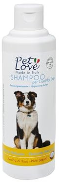 Pet Love Shampoo per Cani Neutro e Delicato – Azione Detergente e Igienizzante per un Pelo Morbido e Luminoso - Senza Profumo e Coloranti - 250 ml