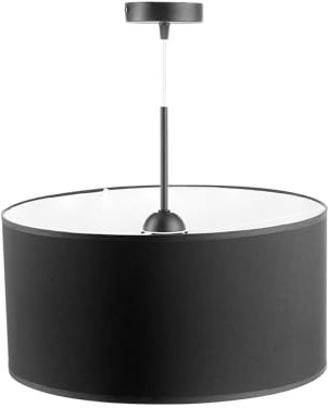 Miratic Hängeleuchten & Pendelleuchten Pendelleuchte Esstisch Moderne Deckenlampe Hängend mit austauschbarer E27-Lichtquelle max 60 W (Schwarz)(Glühbirne fehlt)