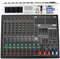 mezclador de audio, ADM-GBA10 10 Efecto de repetición de potencia fantasma de canal USB Reproducir y grabar Bluetooth Karaoke DJ Consola 9 9DSP Batidora de audio Fácil de usar y controlar, compatible