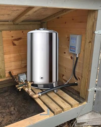 Ausdehnungsgefäß Heizung Großer Ständer Well Water Tank mit Komplettem Installationskit, Haushaltsdruck -Fass 40 cm/ 50 cm Höhe, Wellbehälter für Wasserarbeiter (Size : 115x50cm(200L/52.8gal))