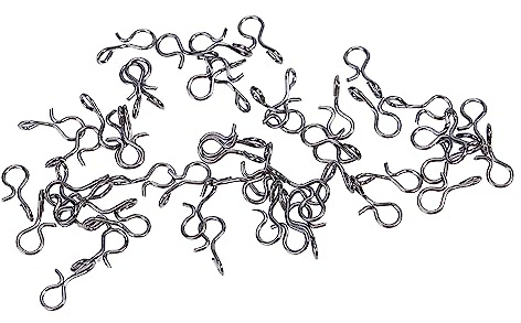 50 Angeln Druckknöpfen Schnellhaken Snaps Fliegenfischen Karabinerhaken Edelstahl Fly Haken Lure Snap Angeln Links Anschlüsse Swivels Snap Werkzeug Druckknöpfen Schnellwechsel Angeln Snaps M(9mm)