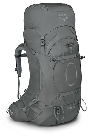 Osprey Ariel Unisex Rucksack, 65L, Medium Gray, XS/S