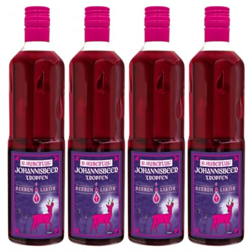 Mit Pufai Grocery, St. Hubertus Tropfen Johannisbeer Likör Beeren Likör 500 Milliliter x 4 FLASCHE