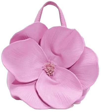 BBTISG Pochette da Donna con Motivo Floreale, Borsa Creativa da Donna Pochette Floreale per Feste, Matrimoni, Borse da Sposa (Rosa)