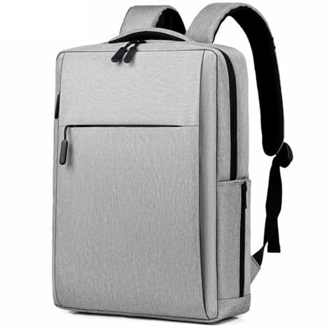 CHDWEY Laptop Bags Computer Bag Backpack Men's Business Anti-theft Backpack College Student School Bag(Gray)