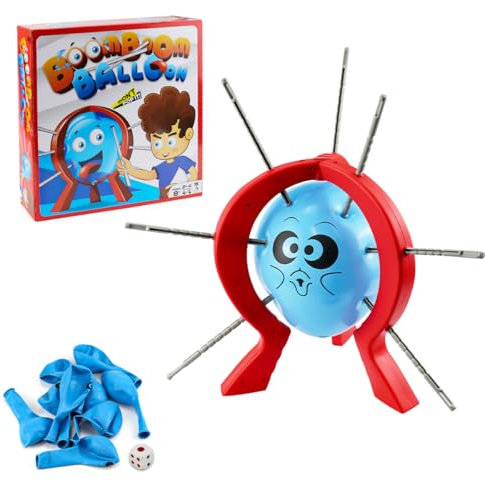 Suevut Desktop Balloon Game,Boom Balloon Game, Plastic Balloon Burst Toy Children Balloon Game, Interactive Party Game for Kids Age 8 and Up, Pop the Balloon Family Gathering Game