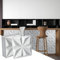 XMTECH 3D Wandpaneele 15m² Wandverkleidung Deckenpaneele Decke Deckenverkleidung Paneele Deckenplatten, Wanddeko Wandtattoos Wall Deko Panel 50x50 cm, Diamant Weiß B