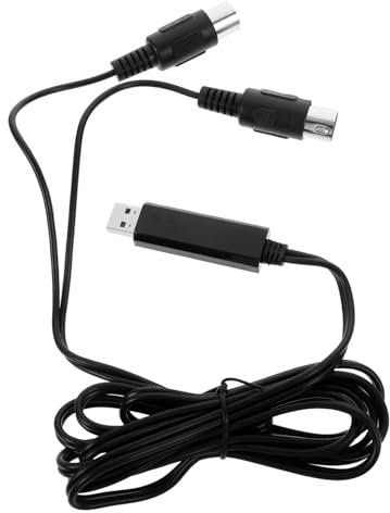 Toyvian 2m Usb Midi Kabel Konverter Für Piano Keyboard Pc Laptop Adapter Hochperformanter Musikdatenübertragung Kompatibel Mit Und Play