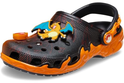Crocs Unisex-Adult Classic Pokemon Clog, Clogs for Men and Women, Charizard/Blastoise, 7 UK Men/8 UK Women