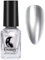 Silver Nail Polish,Metallic Nail Polish,Mirror&Metal Effect,Quick Drying Magic Chrome Nail Varnish,Silver Plating Metallic Varnish No UV Needed,High Pigmented Nail Art Gifts for Women