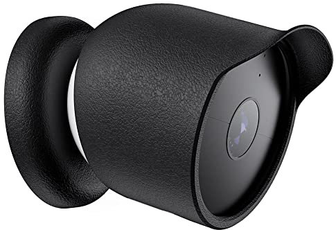 Silicone Cover Protective Skin Cover All Weather Protection Camera Protective Case Waterproof Anti-Scratch for Google Nest Cam Outdoor Or Indoor (Battery) for Nest Cam Battery Camera