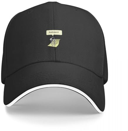 ECUXSRHN Basecap für Herren Schwarze Baseballcap Unbeholfenes Clippy süßes Bergsteigen