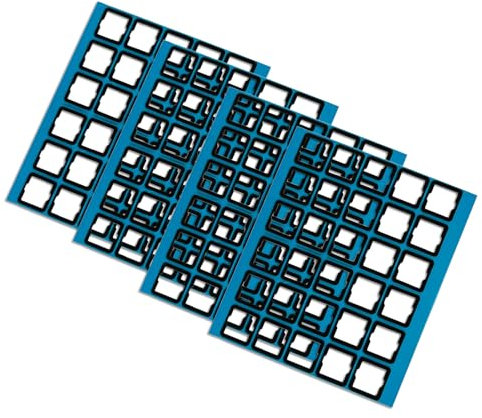 Obotsnoi Keyboards Switches Pad PEs PORON Foam Pad For 61/64/87/100/104/108 Hot Swappable Mechanical Keyboards Gaskets