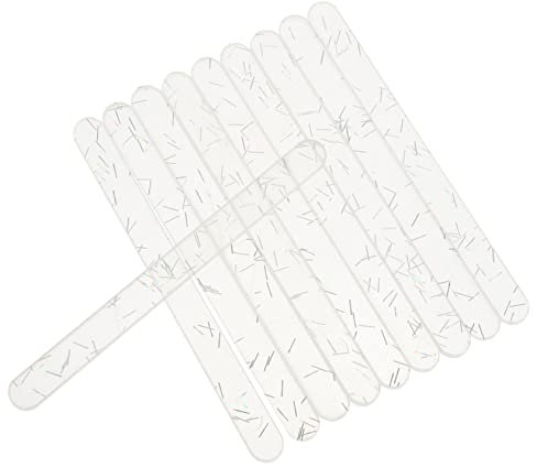 Lurrose 20 Stück Eisstäbchen Modell Runde Mini Stäbchen Am Stiel Kleine Lollys Hausgemachte Lollis Eiscreme DIY Werkzeug Wiederverwendbar Eisstäbchen Dessert Zubehör
