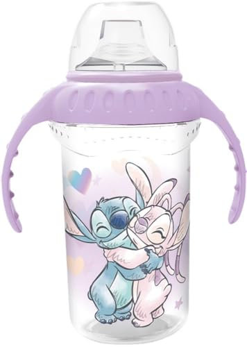 TATAWAY Vaso de viaje 330 ml Stitch, tapa antigoteo, bebidas calientes o frías, portátil y compacto.