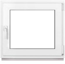 Framex Ventana de plástico blanco ancho x alto 80 x 70 cm (800 x 700 mm) 3 compartimentos (32 mm) basculante DIN derecho – Premium – Todos los tamaños