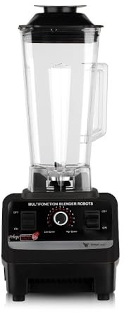 Licuadora Multifunción De 2,5 L: Procesa, Tritura, Tritura Hielo Y Mezcla Alimentos.(Black)