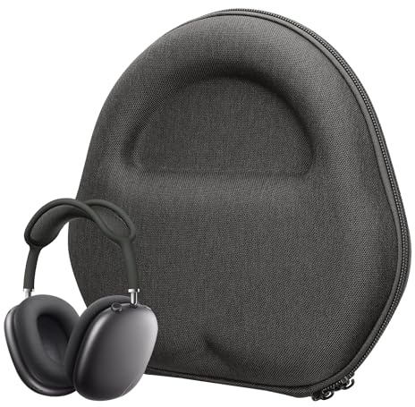 kwmobile Hülle für Apple AirPods Max/AirPods Max 2 Hülle - Eva Tasche für Kopfhörer - Case Schutzhülle in Grau