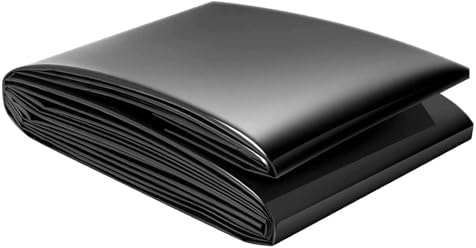Verstärkte schwarze Teichfolie für Fischteiche, Gärten und Pools – undurchlässige Membran, 1 x 6 m, 2 x 3 m, 3 x 4 m, 4 x 5 m, 6 x 7 m, 8 x 10 m, 10 x 12 m, 10 x 15 m