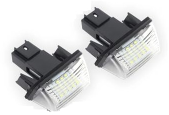 Number Plate Lamp For Citroen For C3 For C4 For C5 For BERLINGO For SAXO For XSARA 12V 2pcs Canbus LED License Number Plate Lights Bulbs