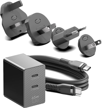 HKY Super Chargeur Rapide 77W 65W Compatible avec Macbook Neo, JBL Extreme 3 4, pour Soundboks Gen 4/GO, Sonos Roam 2, Marshall Emberton II, Ultimate Ears Boom 4