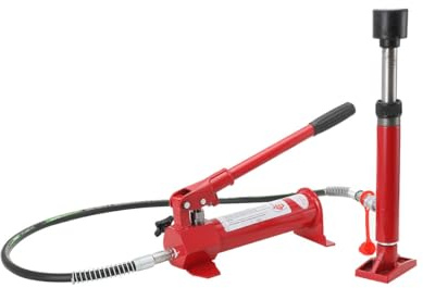 L-home Car Hydraulic Jack 4 Ton Power Hydraulic Ram with Pump Auto Body Dent Car Frame Repair Tool Kit with Storage Case
