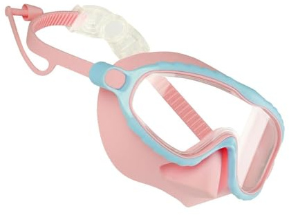 Generisch Lunettes de natation pour avec cache-nez | Lunettes de natation anti-buée avec bouchons d'oreille | Piscine pour | Pour filles de 4 à 16 ans, eau, plongée, , piscine