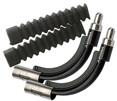 Ashima Super Noodle Kit Front & Rear 135° + 90° Brake Spare, Black