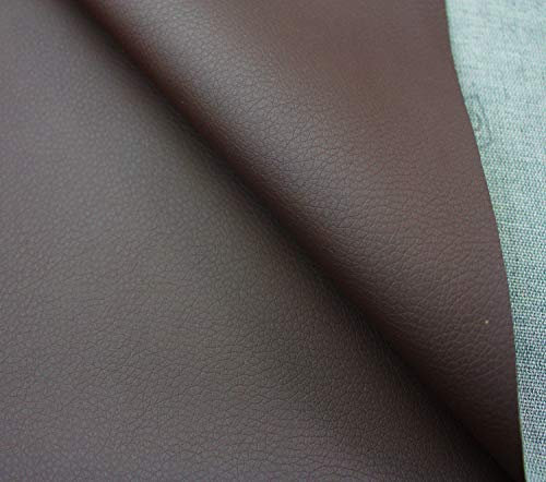 Kunstleder Möbel Textil Meterware Polster Stoff PU SOFT (Braun)