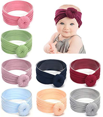 Diademas de nailon para recién nacidos, accesorios para el pelo con lazo, tamaño pequeño